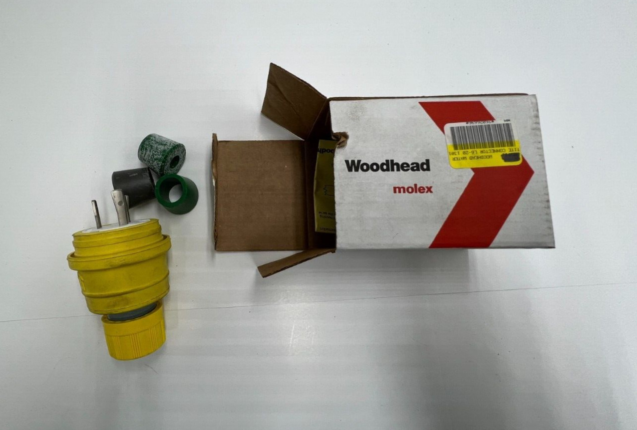 Woodhead Water Tite Connector Plug 1301470021 L6-20 20A 250V Neotex Rubber