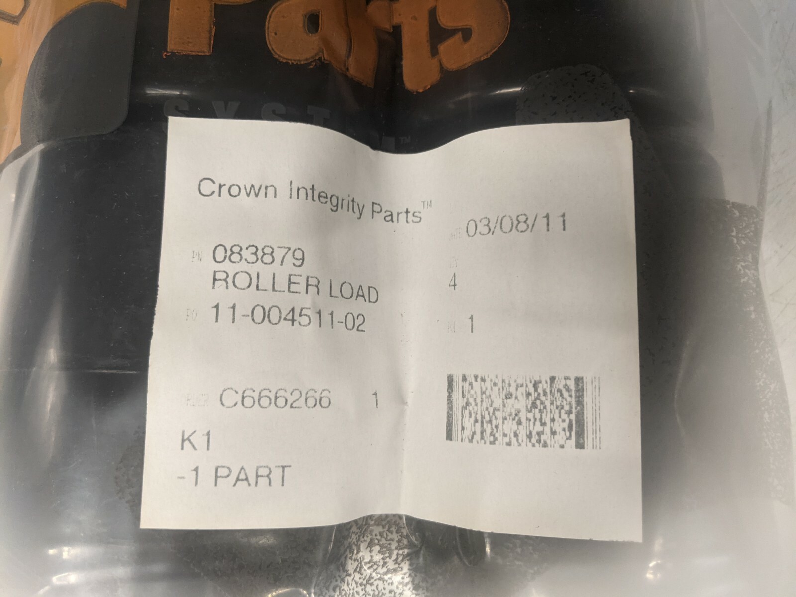 Crown Integrity Parts 083879 Roller Load 3.25”x 3.86”x 1.84” *PACK OF 4*
