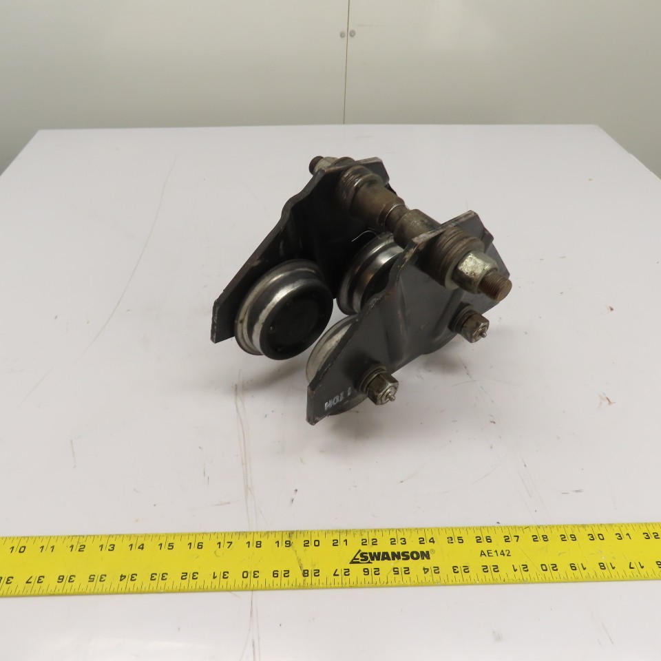 1 Ton 2000LB Push Ball Bearing Hoist Trolley 3″ To 5″ Flange