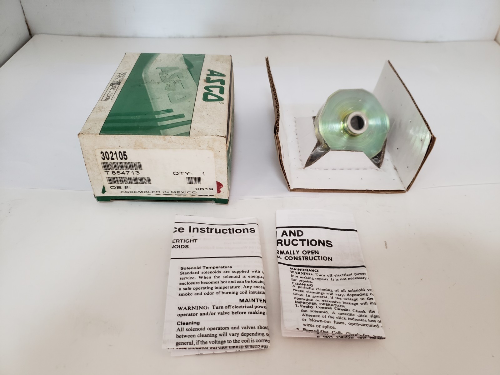 ASCO 302105 RED HAT SOLENOID VALVE REBUILD KIT, T854713, NIB