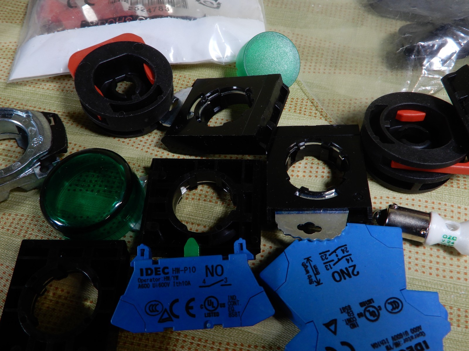 Huge Lot of Various Makes Operators Contact Blocks and More BX