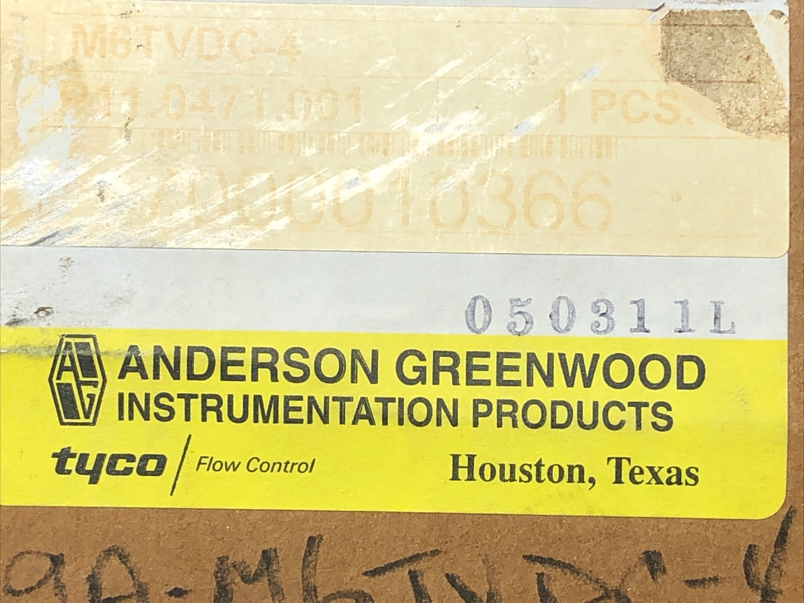 Anderson Greenwood M6TVDC-4 Instrument Manifold P11.0471.001