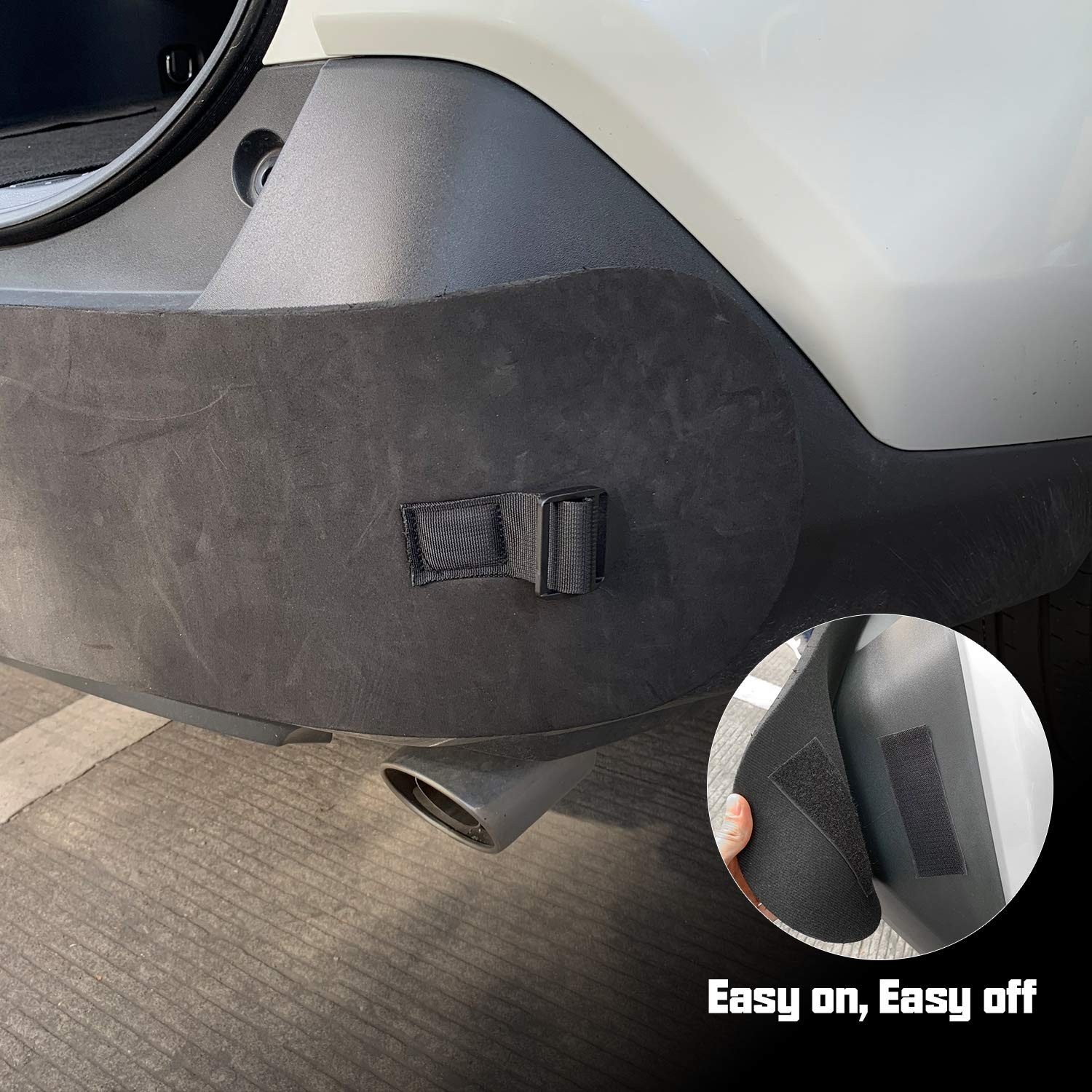 Universal Car Bumper Protector Guard, Rear Bumper Protector for Cars ONLY, Bl…