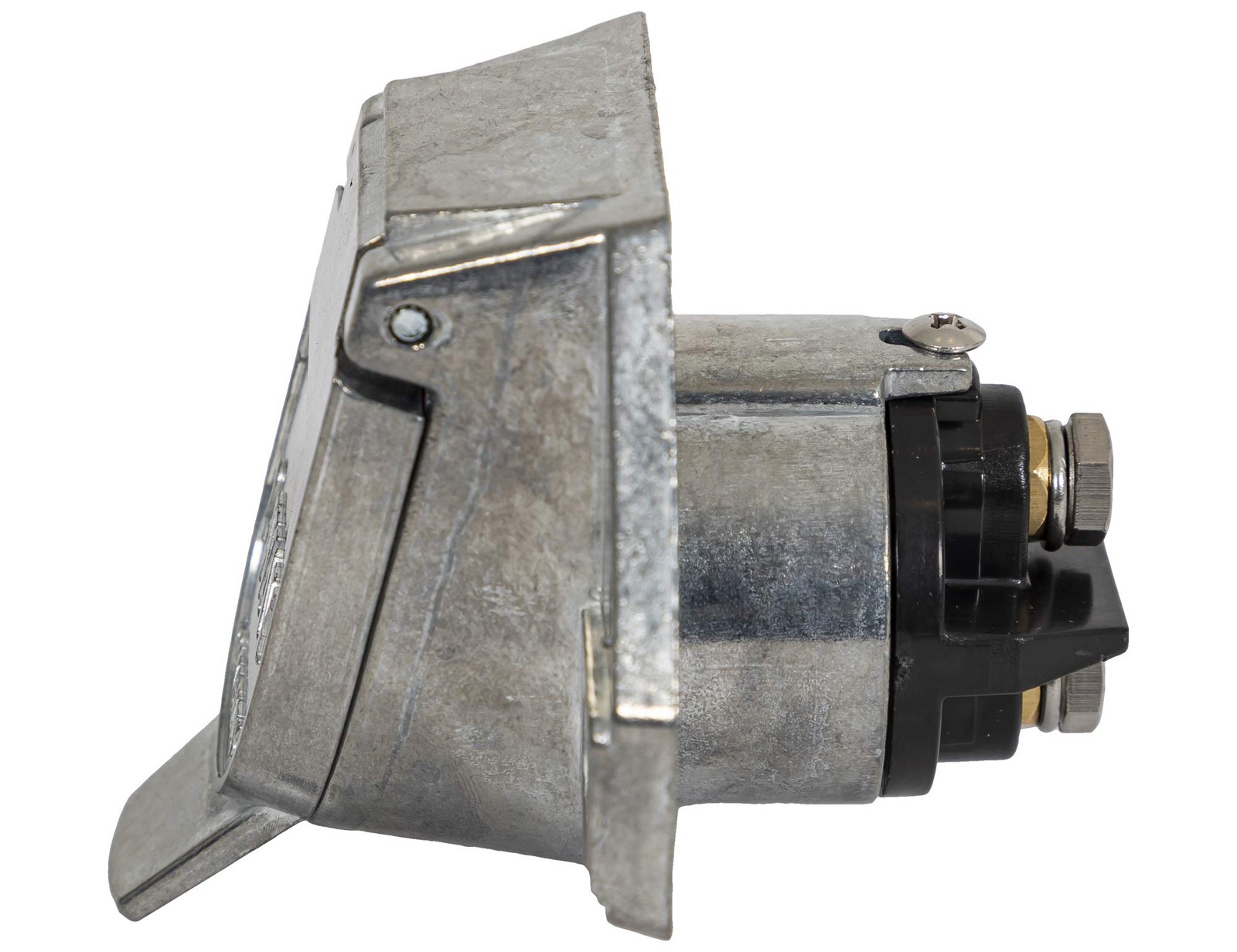 Buyers Products Round Die Cast Zinc Trailer Connector 2 Way Electric Pin