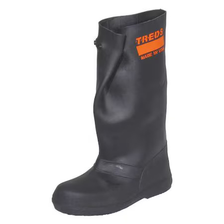 Treds Overboots 17851 Overboots, Plain Toe, 17 In Height, Snap Tab Closure,