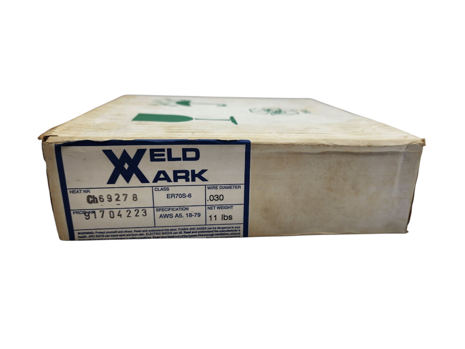 WELD MARK ER70S-6 aws a5 18-79 .030″ – 11 lb – New – 91704223