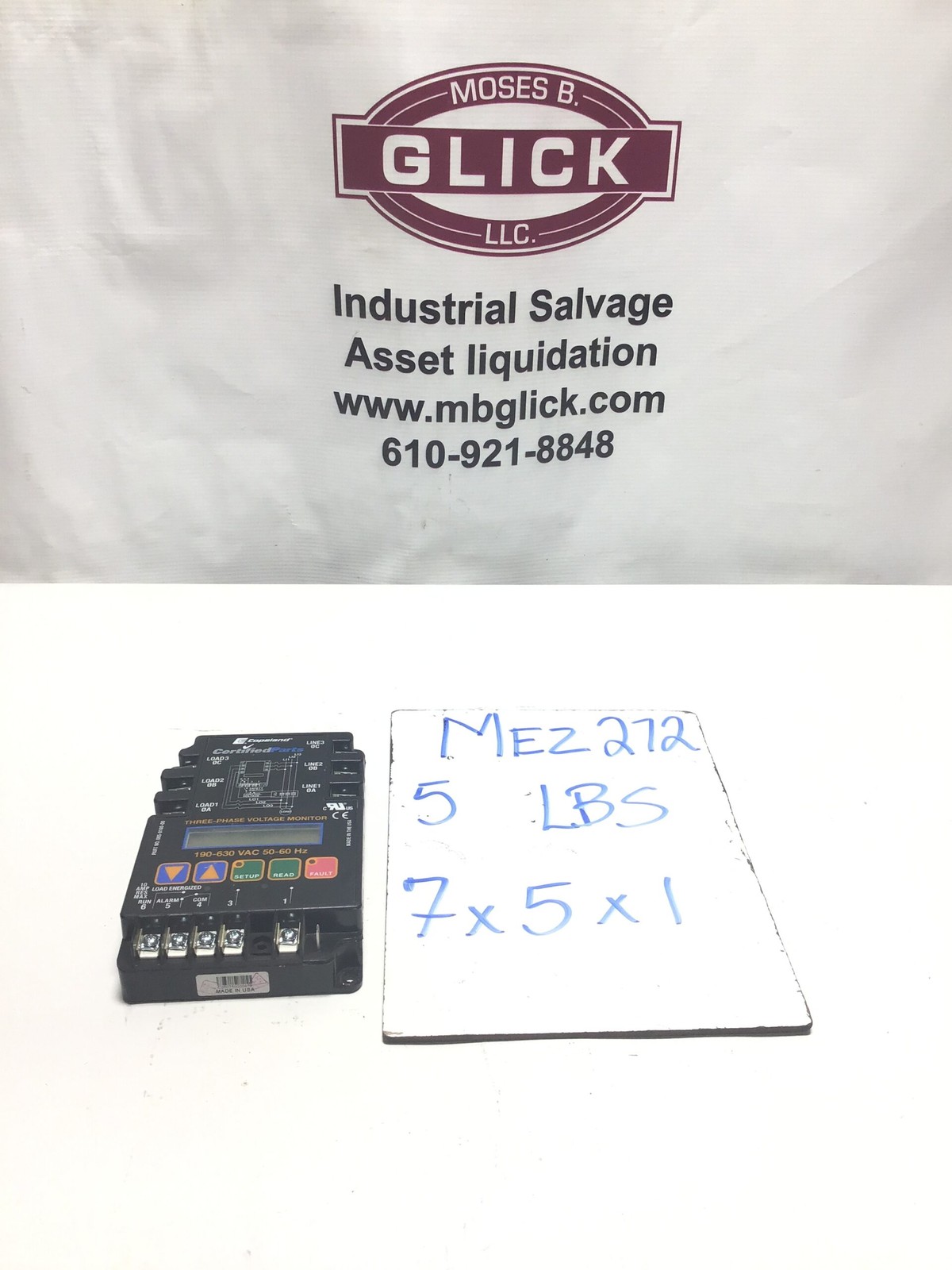 Copeland 085-0160-00 Three Phase Voltage Monitor