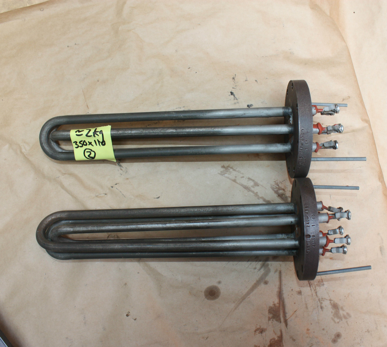 Helios Flanged 3 PHASE HEATING ELEMENT 3A3700 240-415V 4500W RUBBER process
