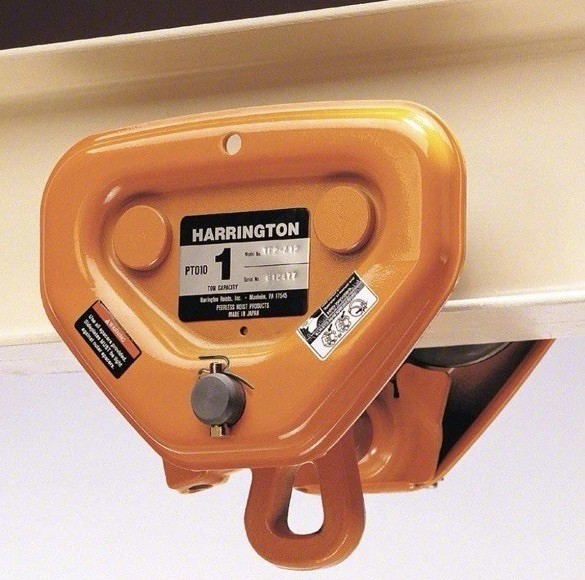 Harrington PTF2010 Push Trolley, 2000 Lb/ 1 Ton, 2 9/32 in – 5 in Beam Flange Wd