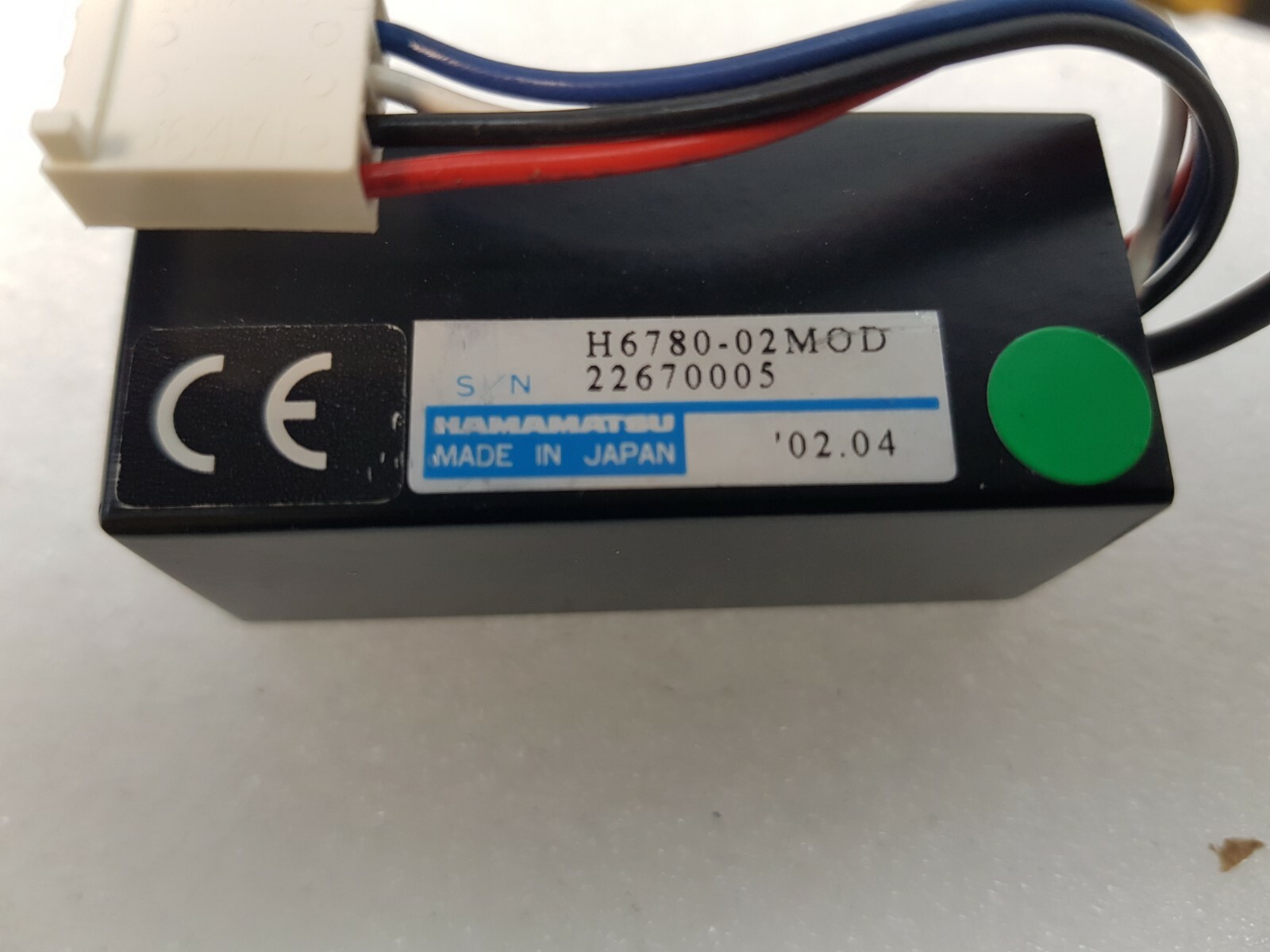 HAMAMATSU PHOTOSENSOR MODULE H6780-20