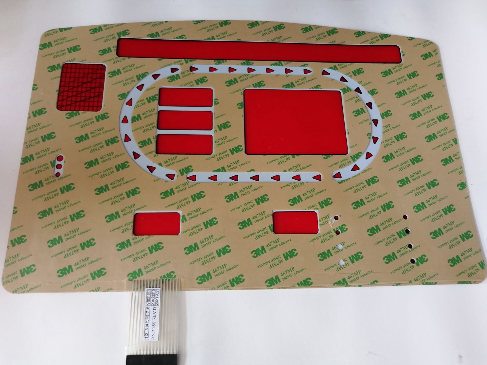 Keypad STAR TRAC 7532 7632 7600 Treadmill Button Panel Control Membrane Switch
