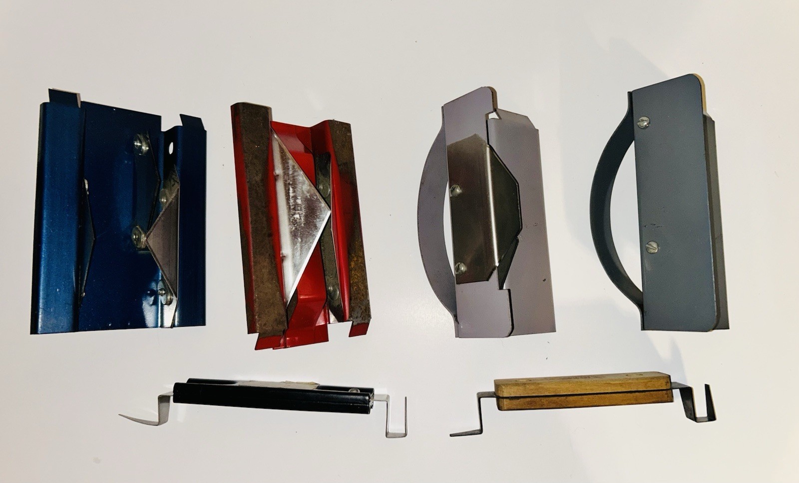 4 Amcraft Gray Blue & Red HVAC Cutting Tool Duct Board SS + 2 Cuts-All Tools Lot