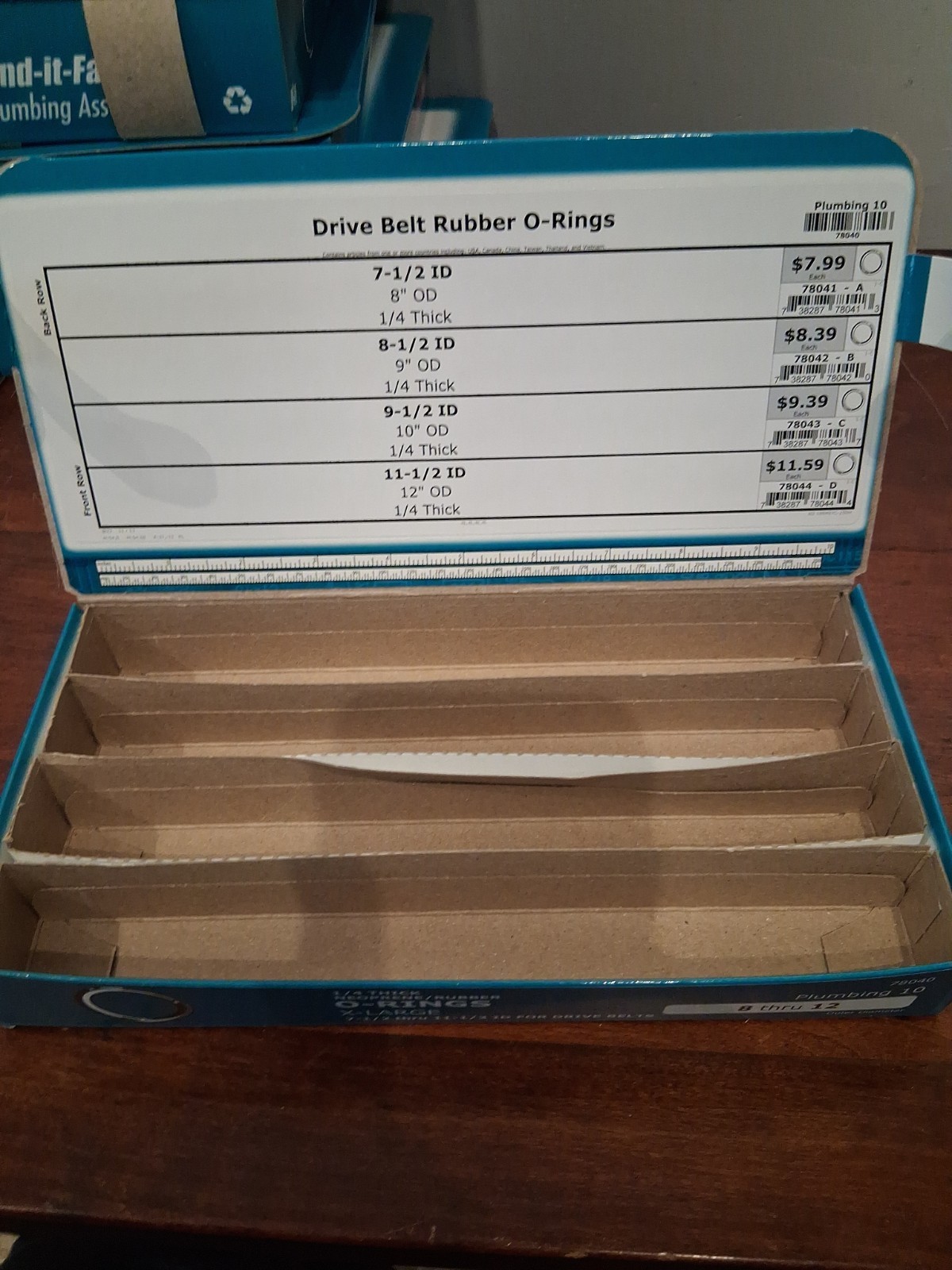 Midwest Fasteners Find It Fast **Empty** O-RING Assortment Boxes