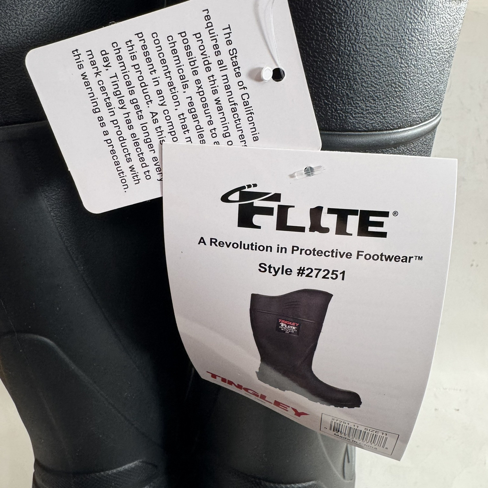 Tingley Flite 27251 Safety Toe Knee Boot with Cleated Outsole Mens Size 11 NWT