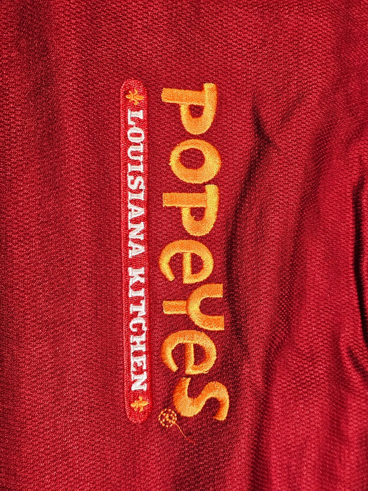 (QTY 36) CSE PU-07BXS Popeyes Louisiana Kitchen Unisex Crew T-Shirt Size XS