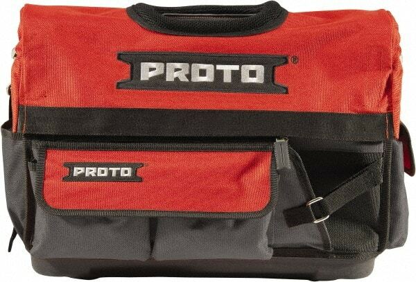 Proto 10 Pocket Gray & Red Polyester Tool Bag 20″ Wide x 11″ Deep x 15″ High