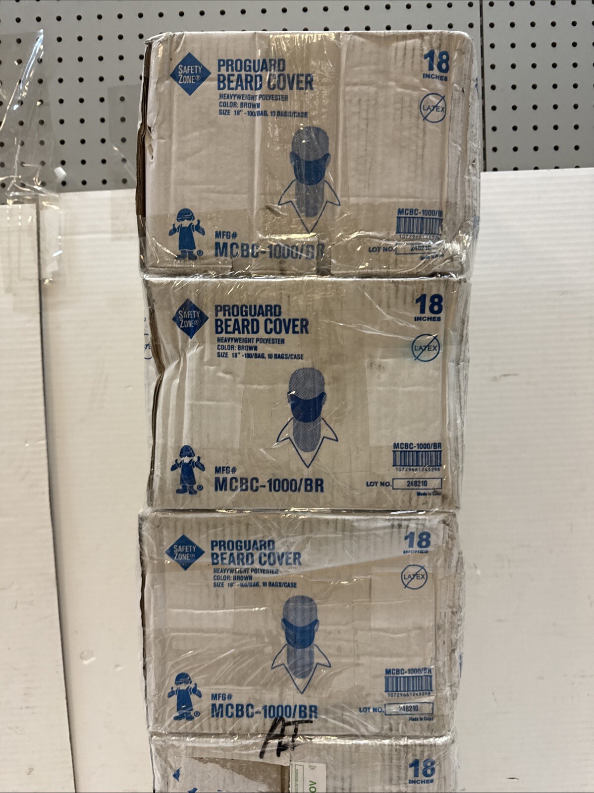 Qty = 5 Boxes of 1000: 5000 Total Polyester Beard Cover 18″ Dia MCBC-1000/W