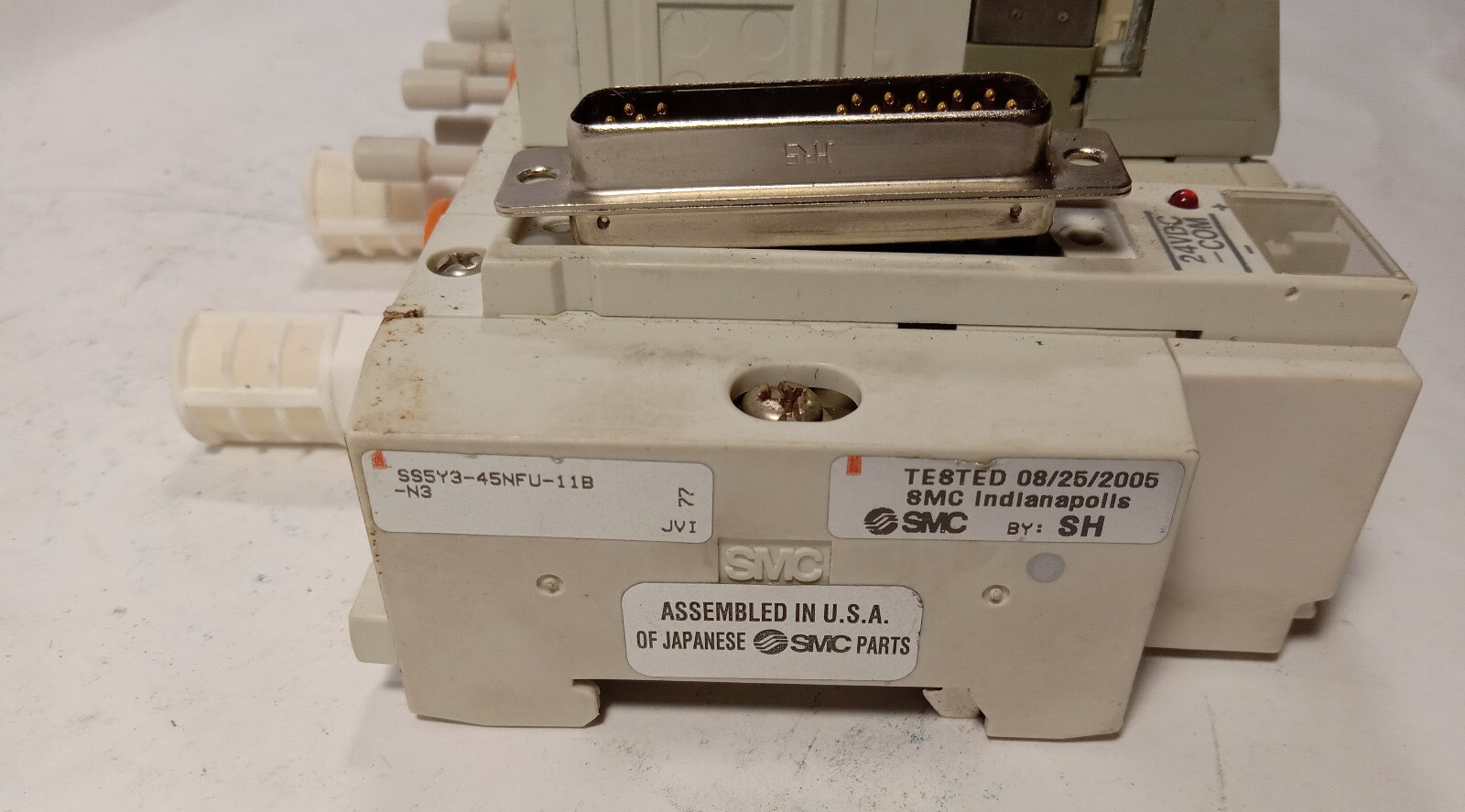 1 USED SMC SS5Y3-45NFU-11B-N3 11 PORT MANIFOLD VALVE STATION ***MAKE OFFER***