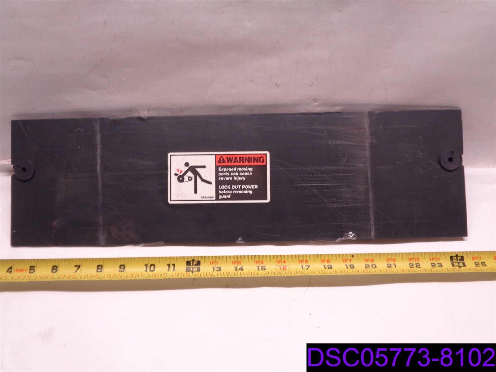 Qty = 5: Black Plastic Panel 22-1/2″ x 6-3/8″ P/N 731005