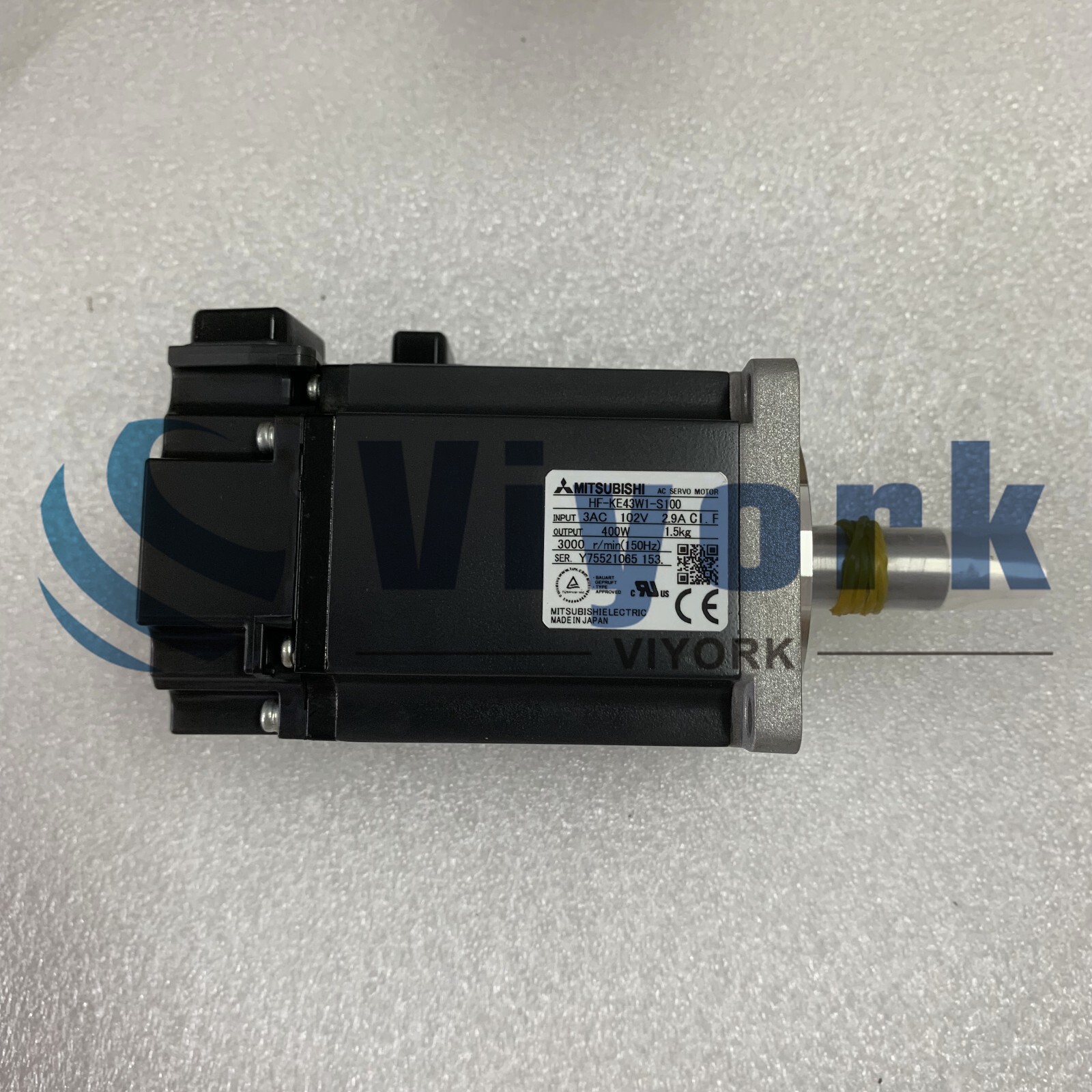 Mitsubishi HF-KE43W1-S100 AC SERVO MOTOR SRVMTR 400W 2.9AMP 102V 3000RPM NEW