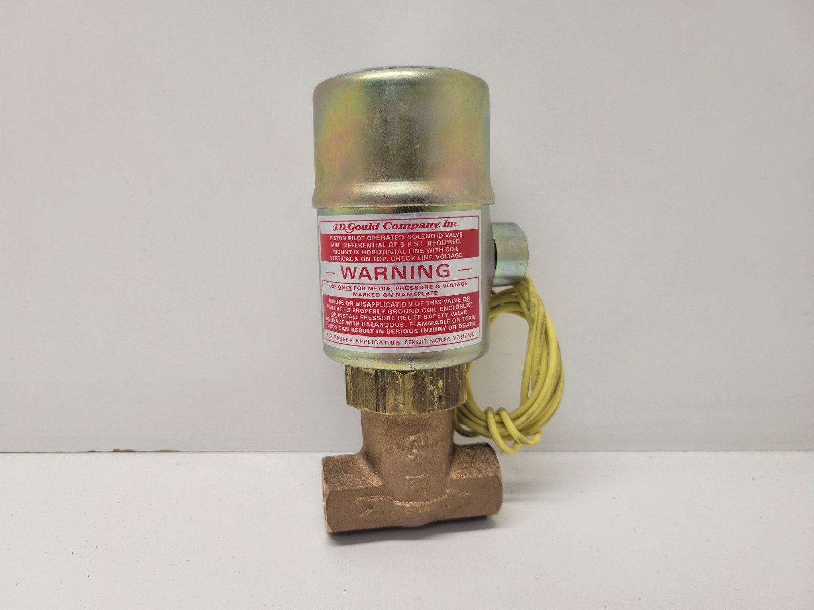 NEW OLD STOCK! GOULD 3/8″ 20-1200PSI 120V SOLENOID WATER VALVE AHP