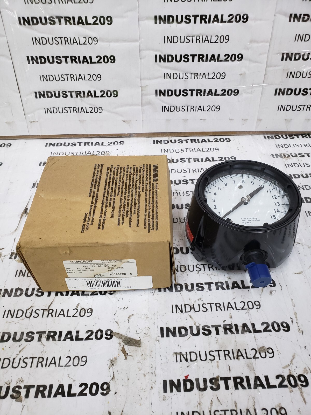 ASHCROFT 45-1279-SS-04L-15 DURAGAUGE