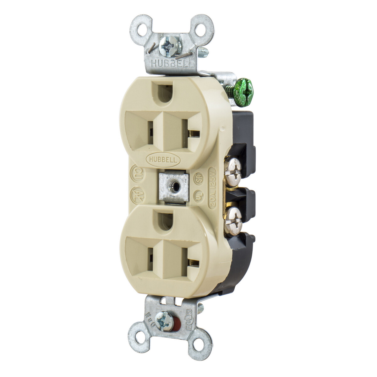 Hubbell Wiring 20A 125V Heavy Duty Duplex Receptacle NEMA 5-20R