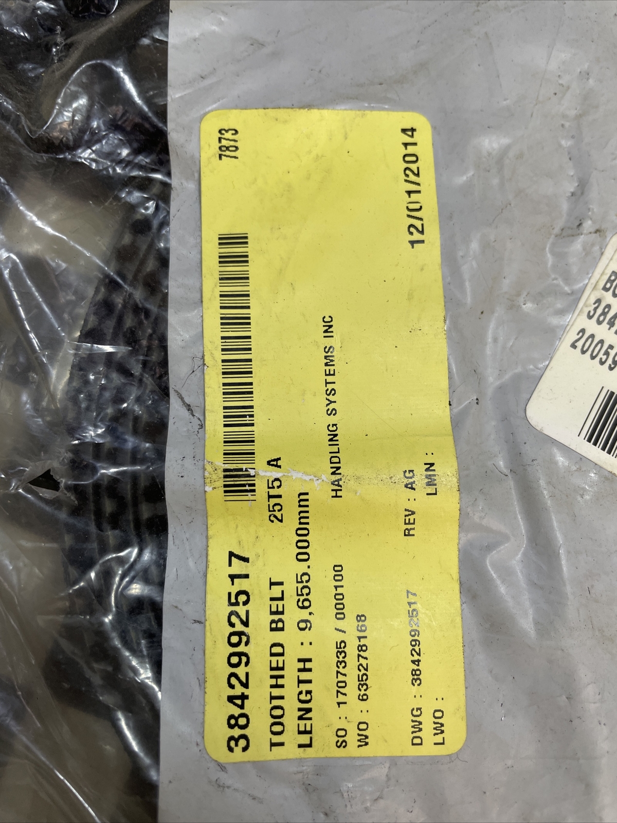 BOSCH 3842992517/9655, 3842992517, TIMING BELT, MTB28319, SHIPSAMEDAY#1613P36