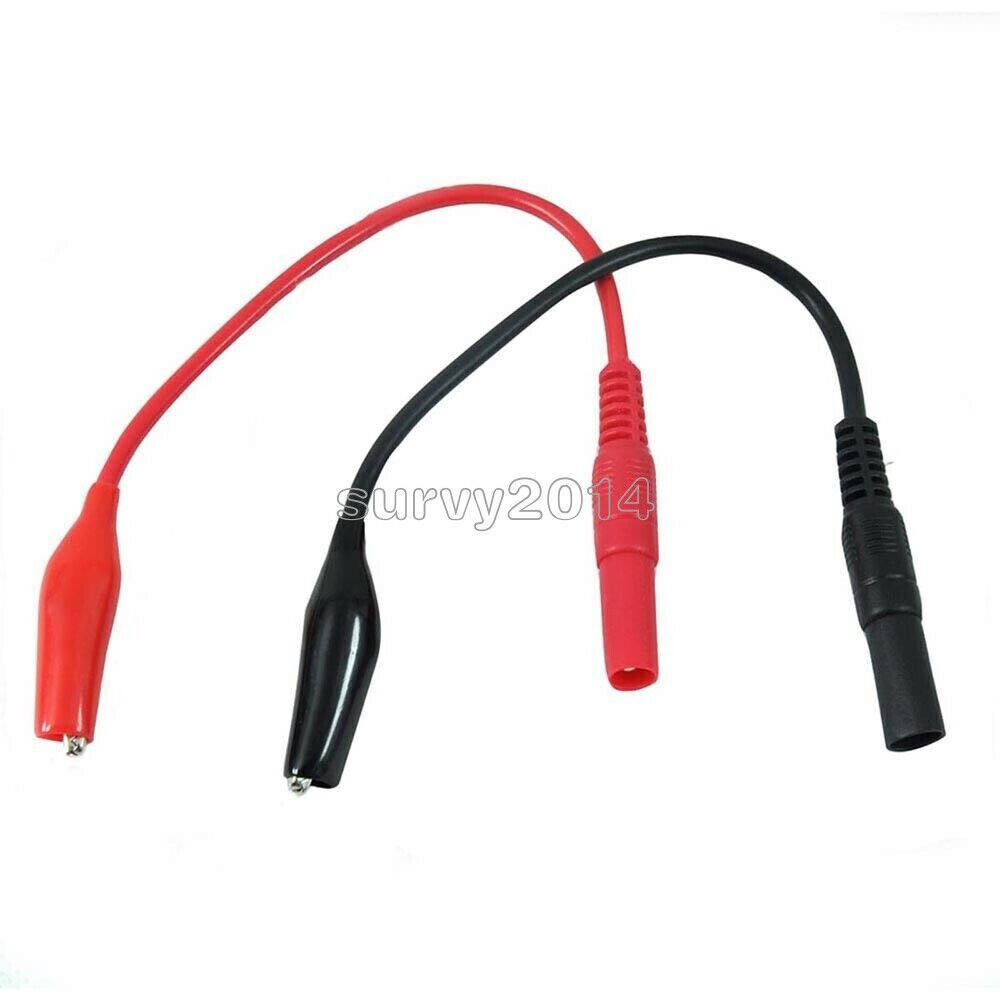 Multimeter Multi Meter Test Lead Probe Alligator Crocodile Clip for fluke vici