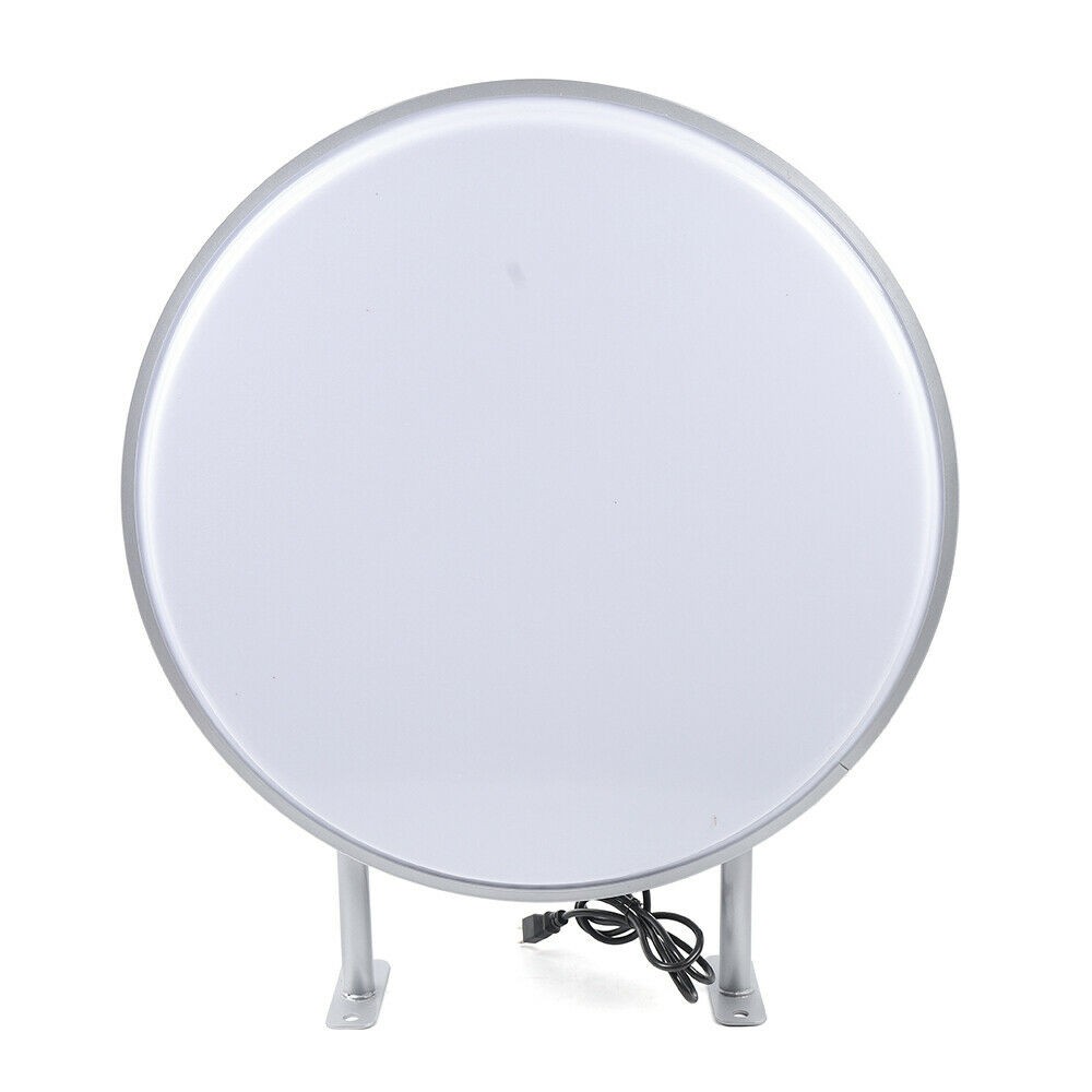24in LED Double Sided Round Light Outdoor Advertising Projecting Light Box Sign