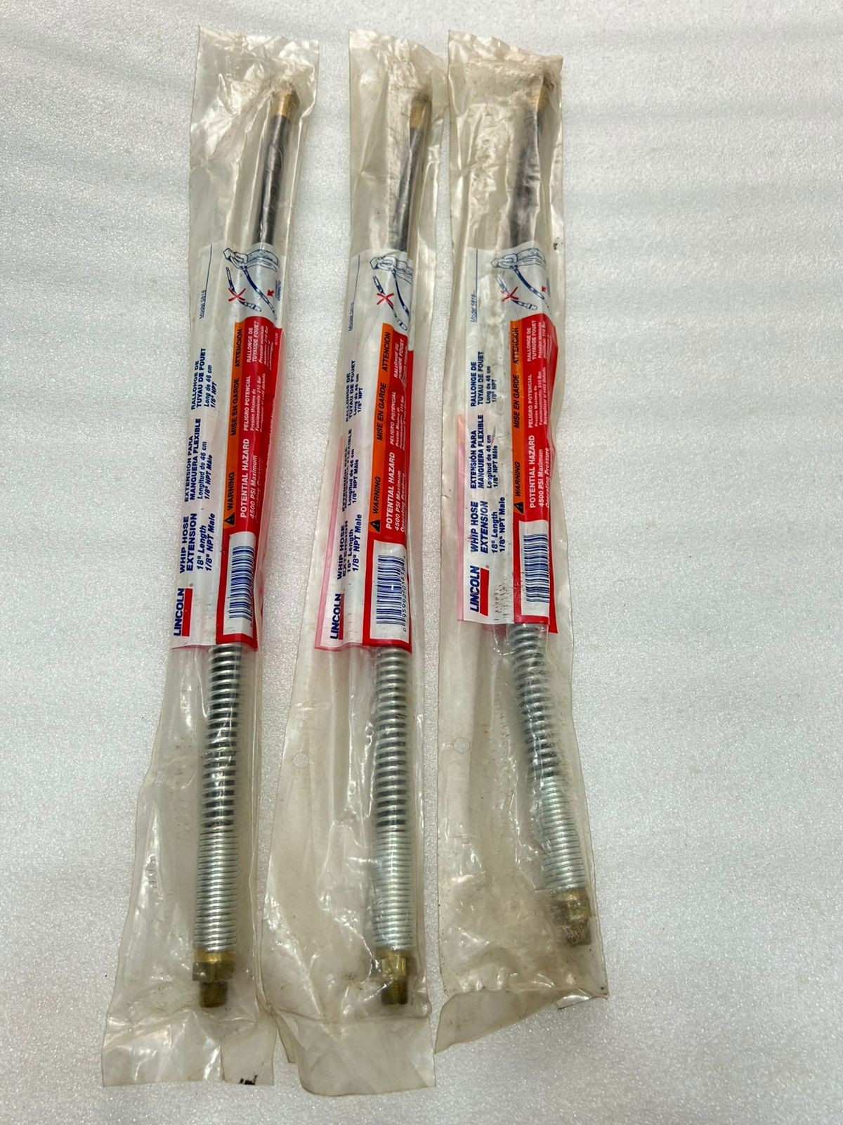 Lincoln 5818 Whip Hose Extension – Set of 3