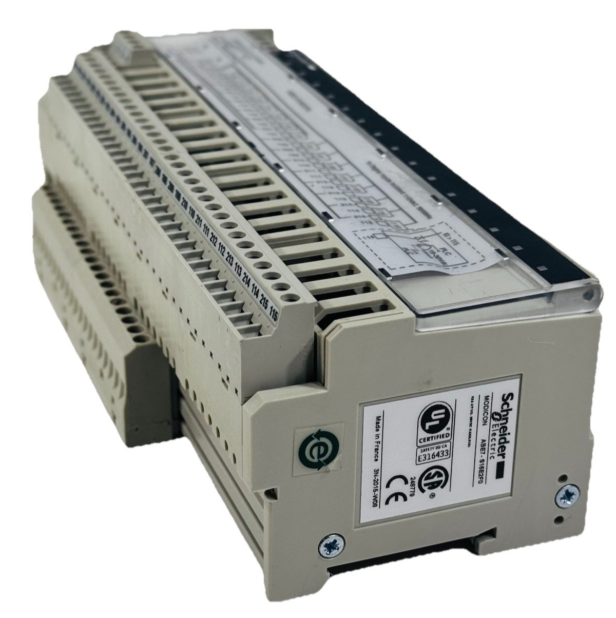 Schneider Modicon ABE7-S16E2F0 Solid State Output Relay Resistive: 30VDC/0.015A