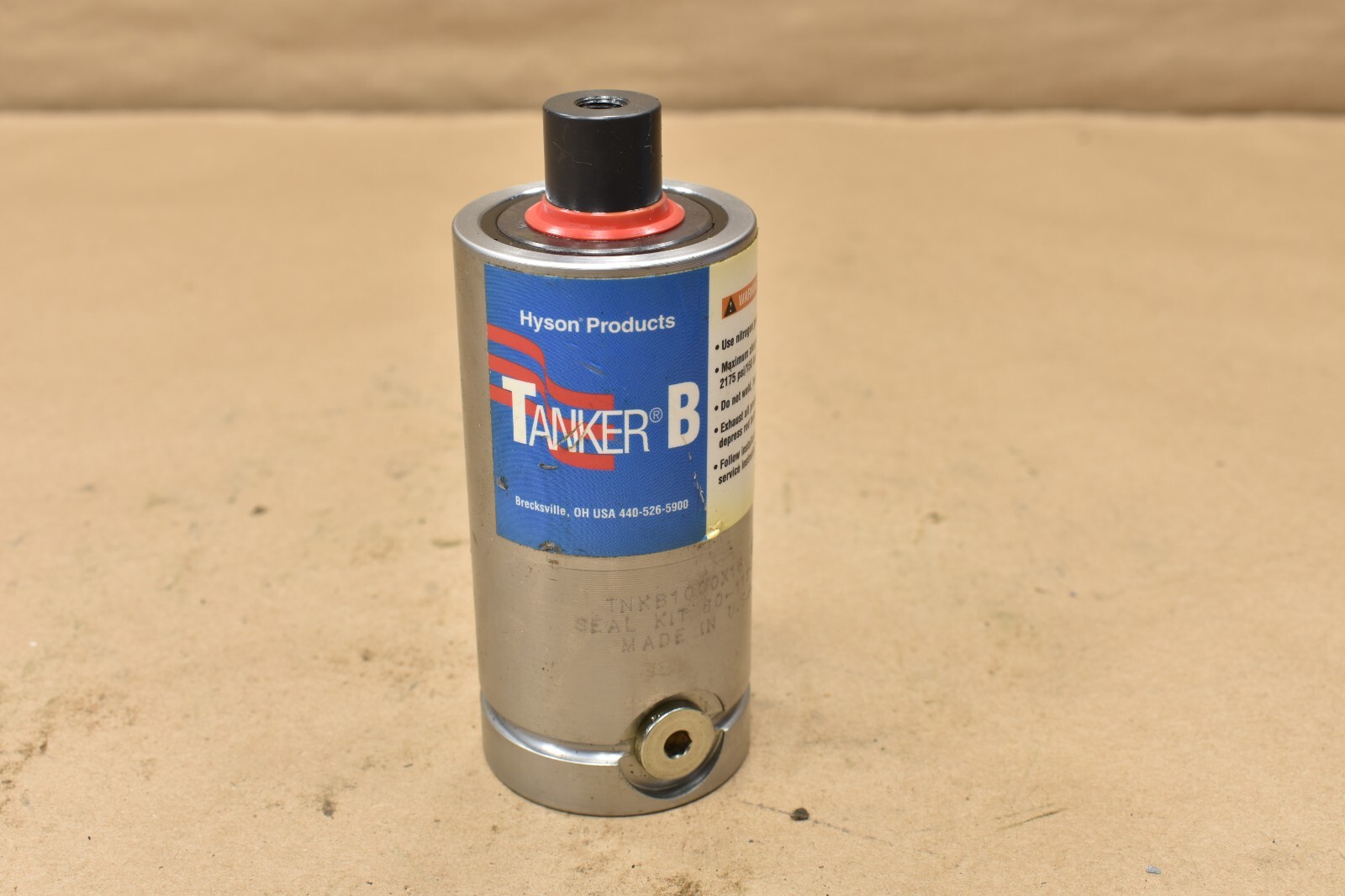 Lot of 2 Hyson Tanker B TNKB1000X16 Nitrogen Gas Spring Max Pressure 2175 PSI