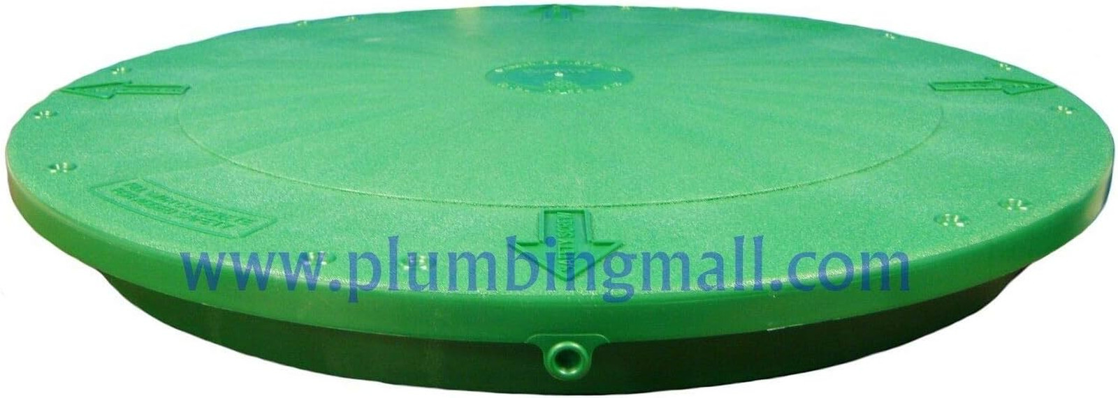 24″ Heavy Duty Flat Riser Lid for Risers or Corrugated Pipe Risers, Green
