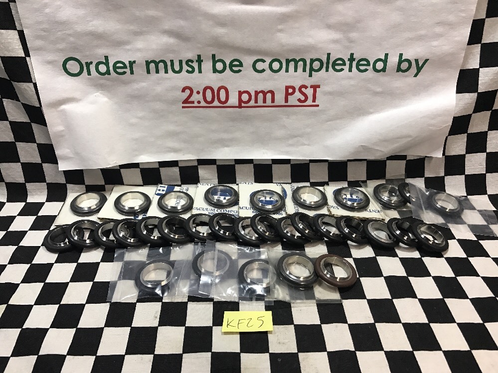 Lot Of 22, MDC VACUUM NW25 Centering Ring, SST, SHIPSAMEDAY #136AD