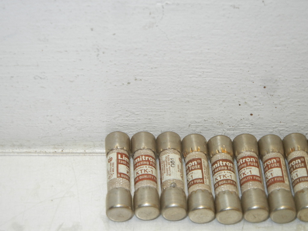 LOT OF 16 COOPER BUSSMANN KTK-1 NEW LIMITRON FAST ACTING FUSES KTK1