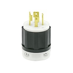 Leviton 30A 250V 3-Phase NEMA L15-30P Locking Plug Industrial Grade