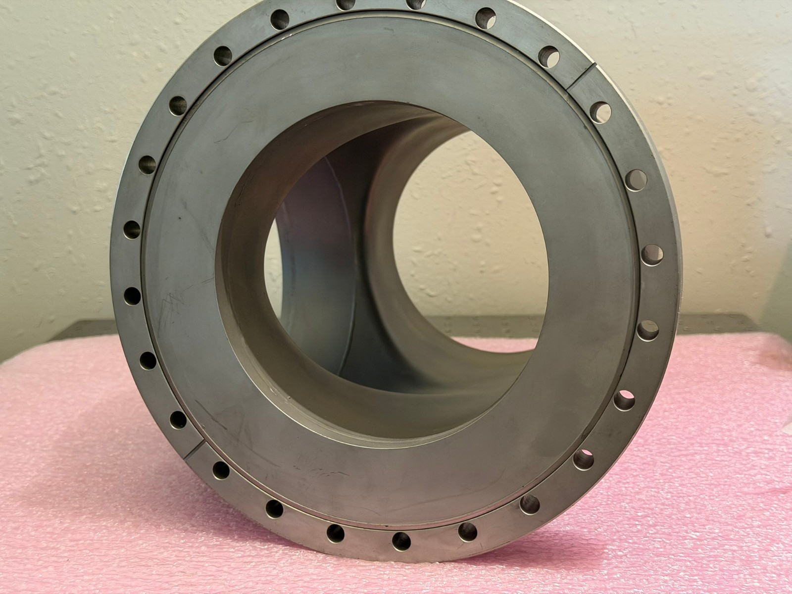 UHV Reducing CF Tee Two 8″ to 10″ Conflats Rotatable Flanges High Vacuum Chamber