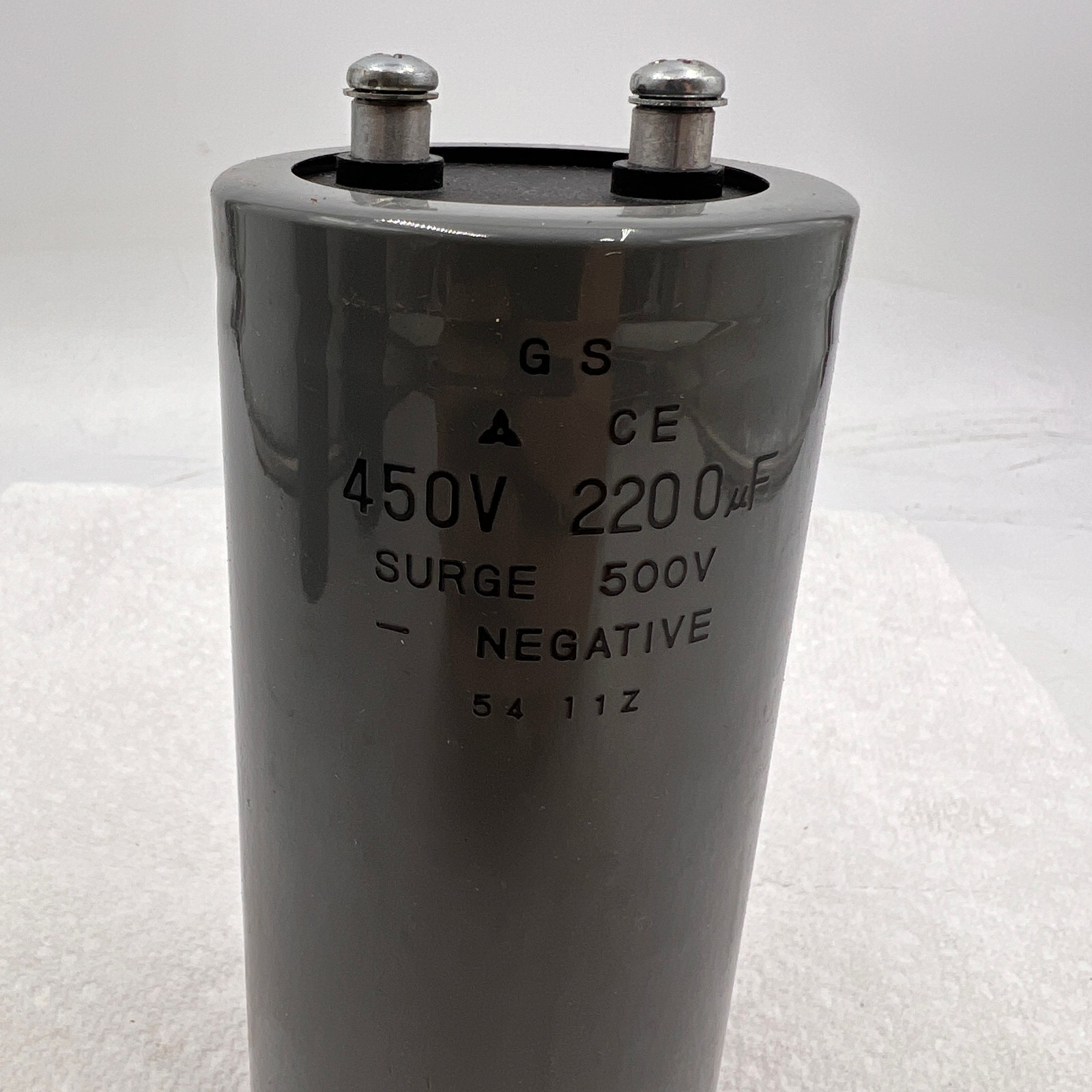 Lot of 3 NEW Matsushita GS CE Capacitor 450V 2200uF Surge 500V 2200uF 6″x 3″