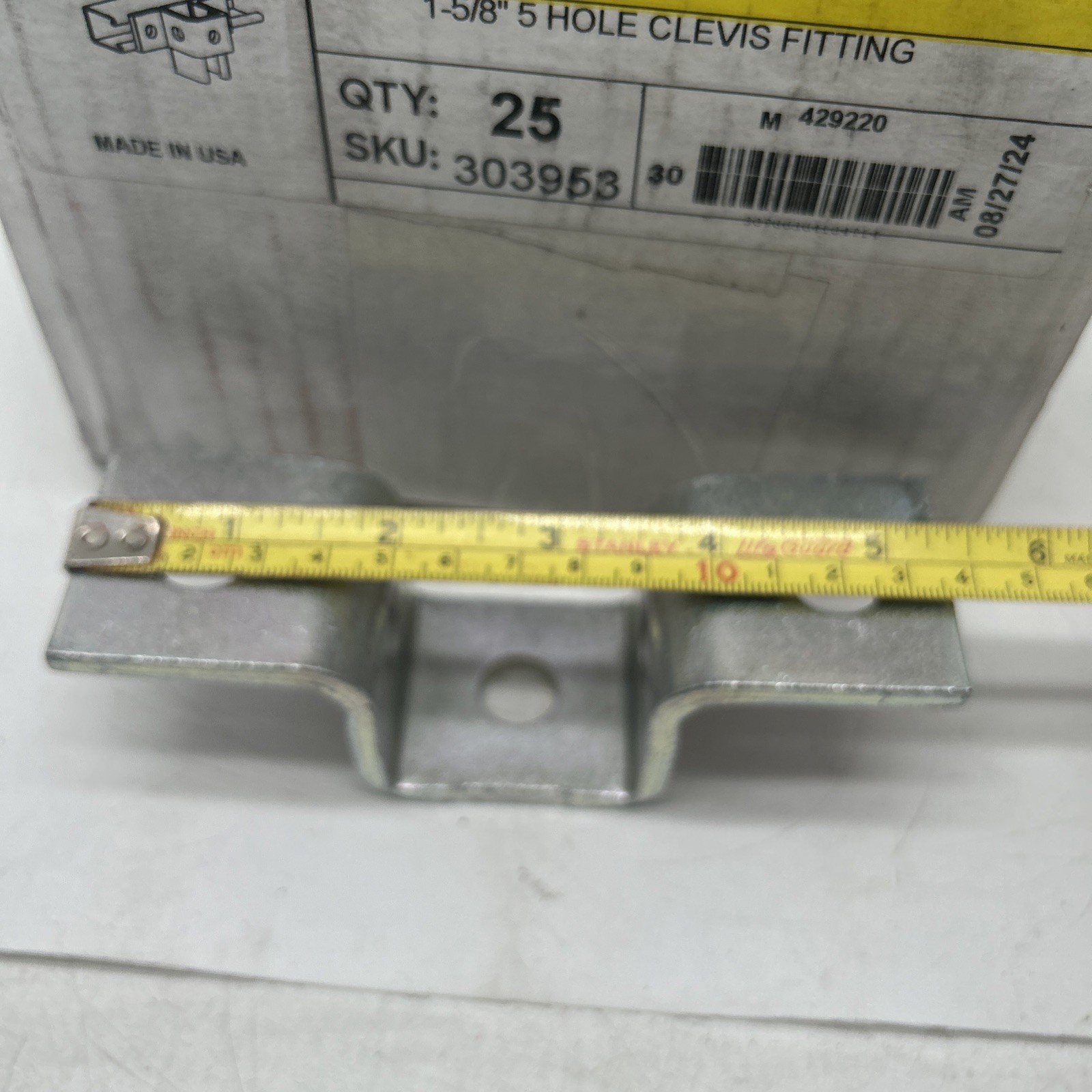 Atkore Unistrut P1047 H6 5 Hole Clevis Fitting. Box of 25.