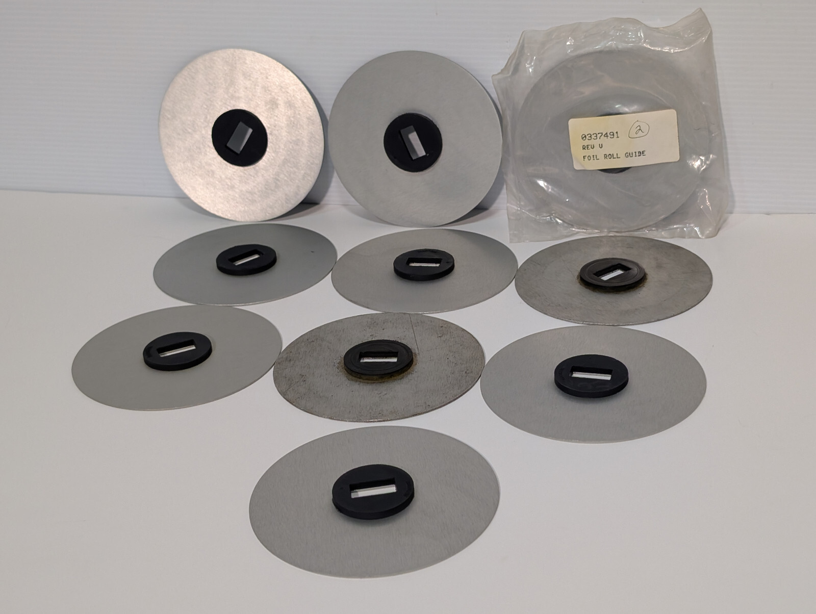 Lot of 10: 0337491 Industrial 5.25″ Foil Roll Guides, Mfg Assembly Module Part
