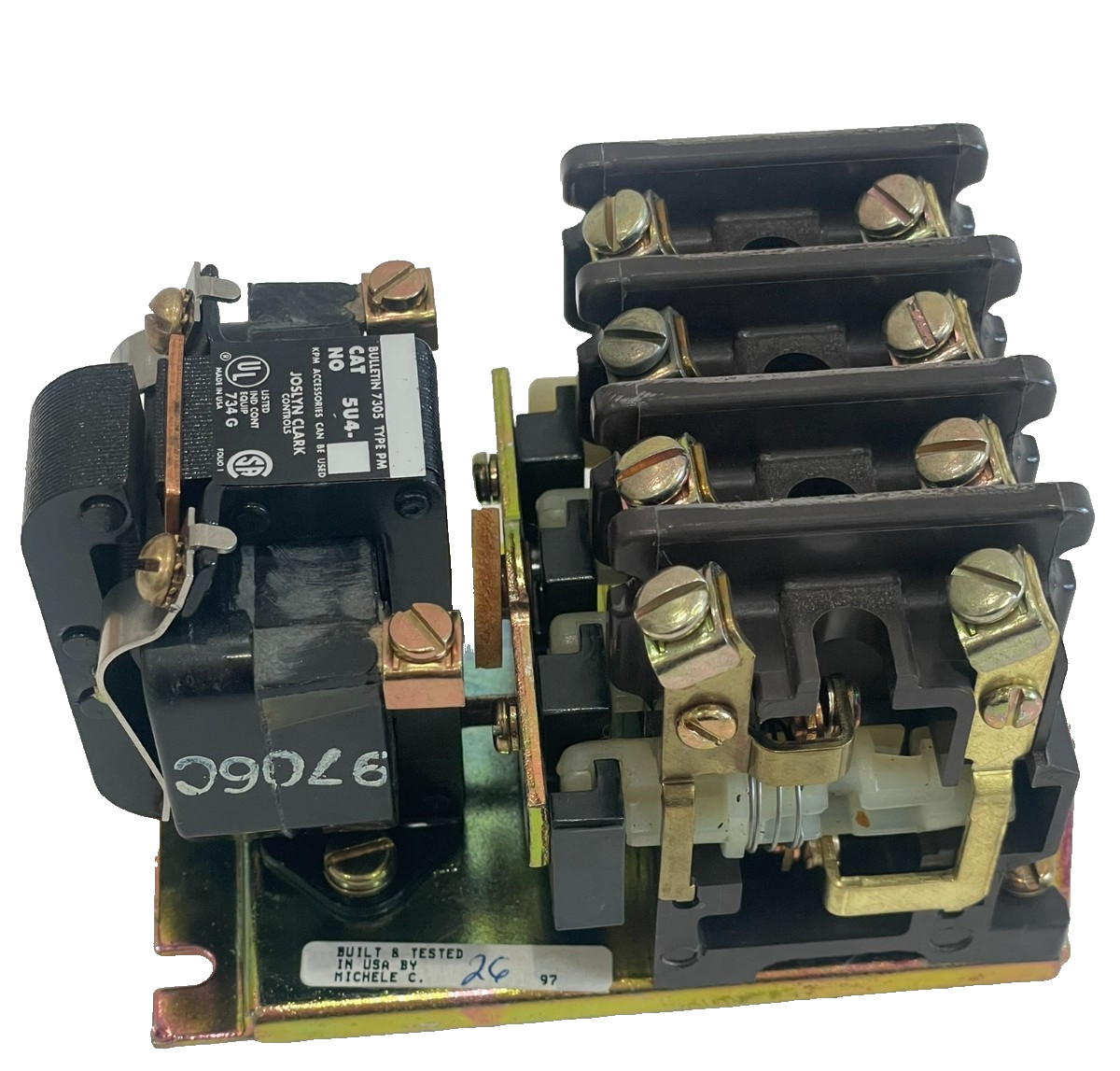 NEW JOSLYN CLARK 5U4-76 PMA CONTROL RELAY 5U476