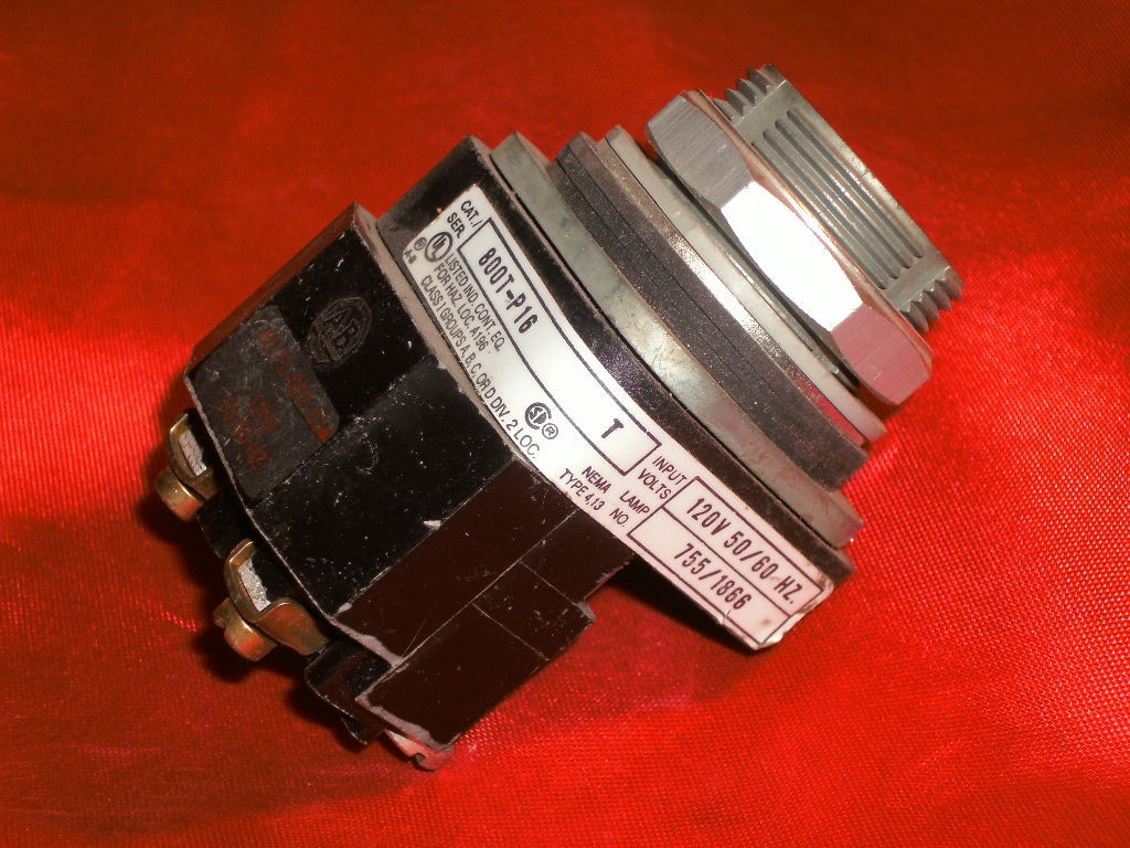 ALLEN BRADLEY 800T-P16 PILOT LIGHT MODULE 120V 800TP16