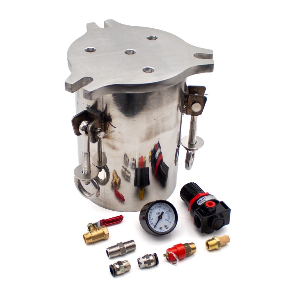 2L PTFE Lined Stainless Steel Glue Storage Pressure Tank for Dispensing Machine