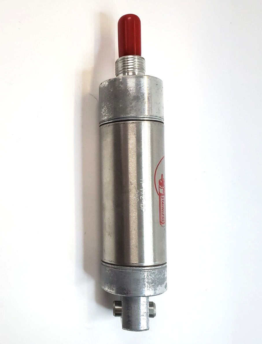 BIMBA PNEUMATIC CYLINDER 121-P 1″ STROKE 1-1/4″ BORE 7/16-20 THREADED ROD