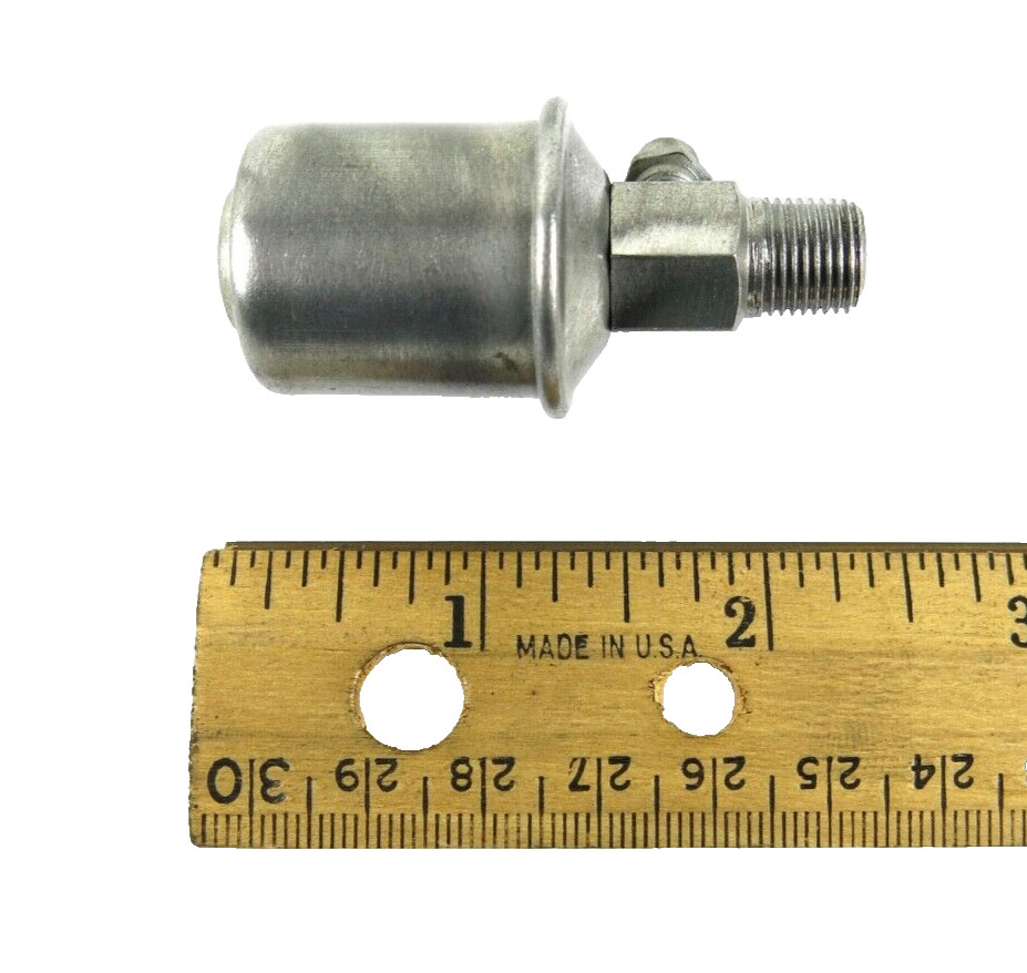 Vtg Alemite Grease Cup Gits Oiler with 1/8″ NPT Threads & 1/4″ Grease Fitting