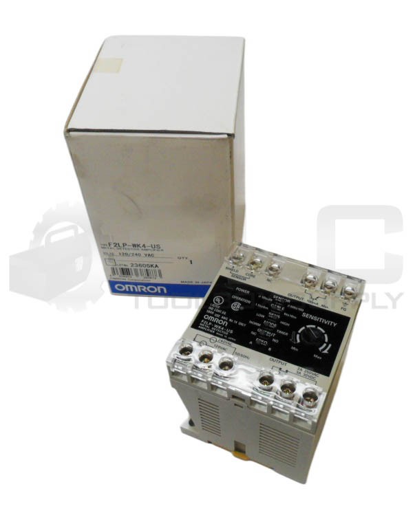 NEW OMRON F2LP-WK4-US METAL DETECTOR AMPLIFIER 120-240VAC120-240VAC 50/60HZ