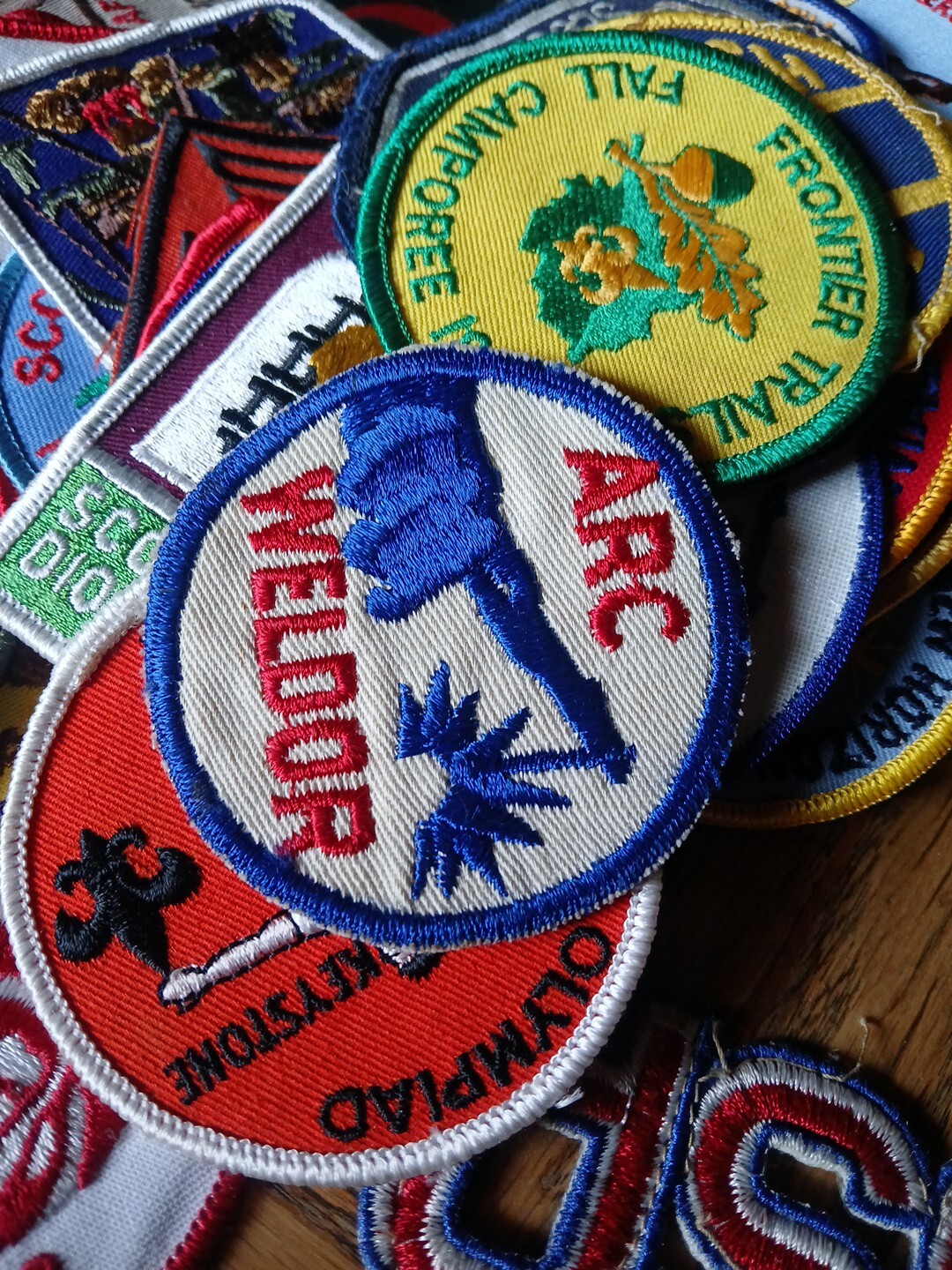 Vintage Unused Embroidered ARC WELDOR Patches Hat Cap Uniform Employee