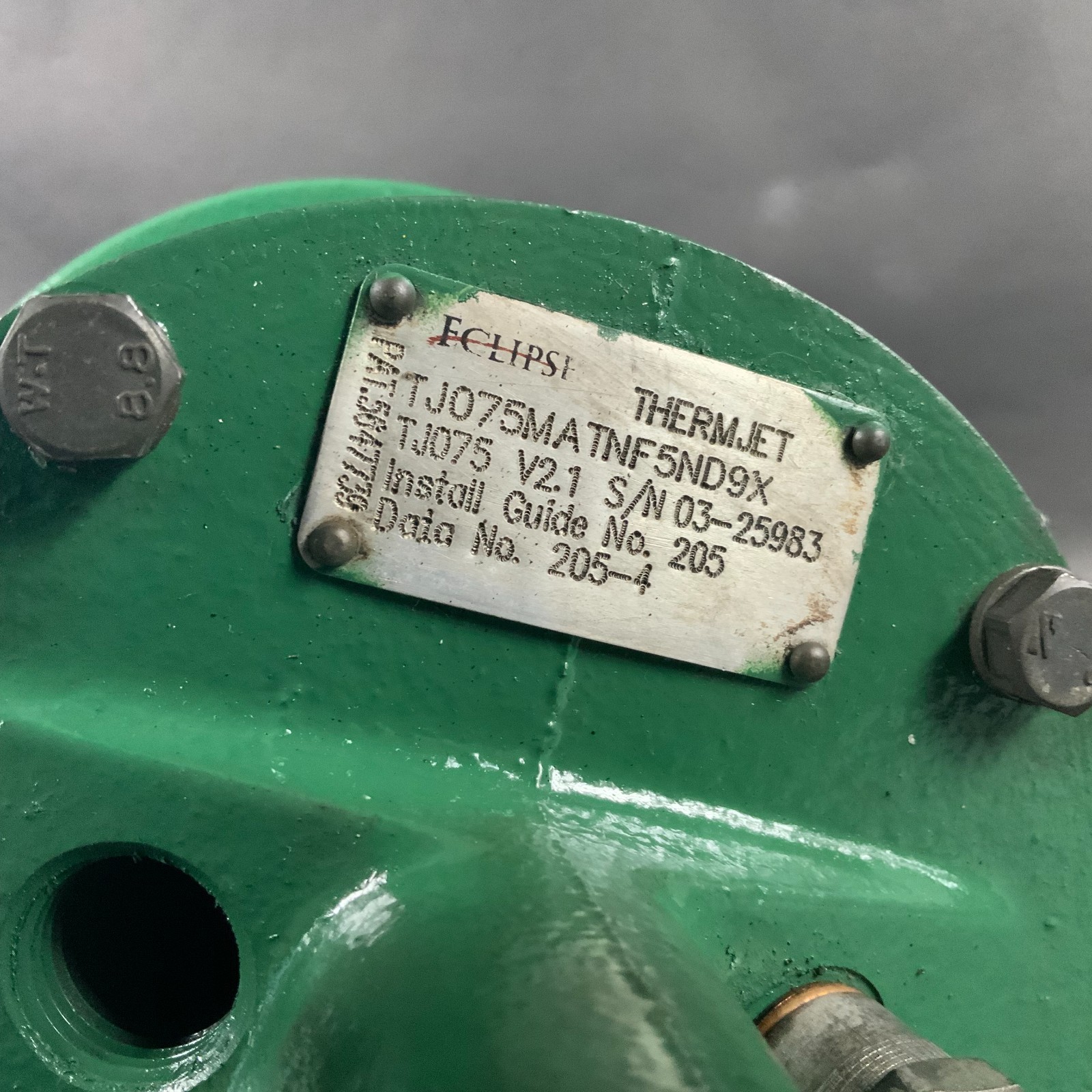 ECLIPSE TJ075MATNF5ND9X BURNER ($1,500 OBO)