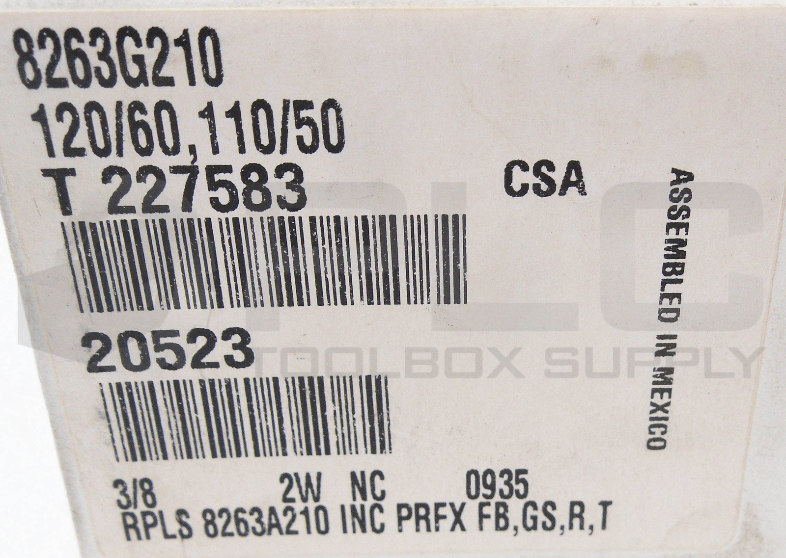 NEW ASCO RED HAT 8263G210 SOLENOID VALVE W/ MP-C-080 COIL 238610-132-D